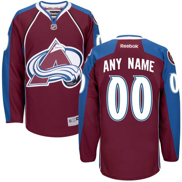 Men Colorado Avalanche Reebok Maroon Custom Home Premier NHL Jersey